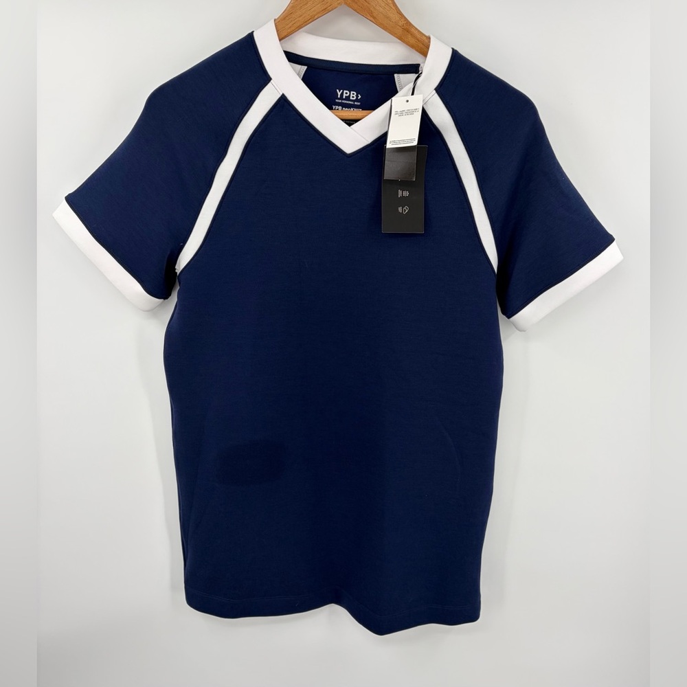 Abercrombie & Fitch YPB neoKnit navy short sleeve shirt dress women’s XS NWT